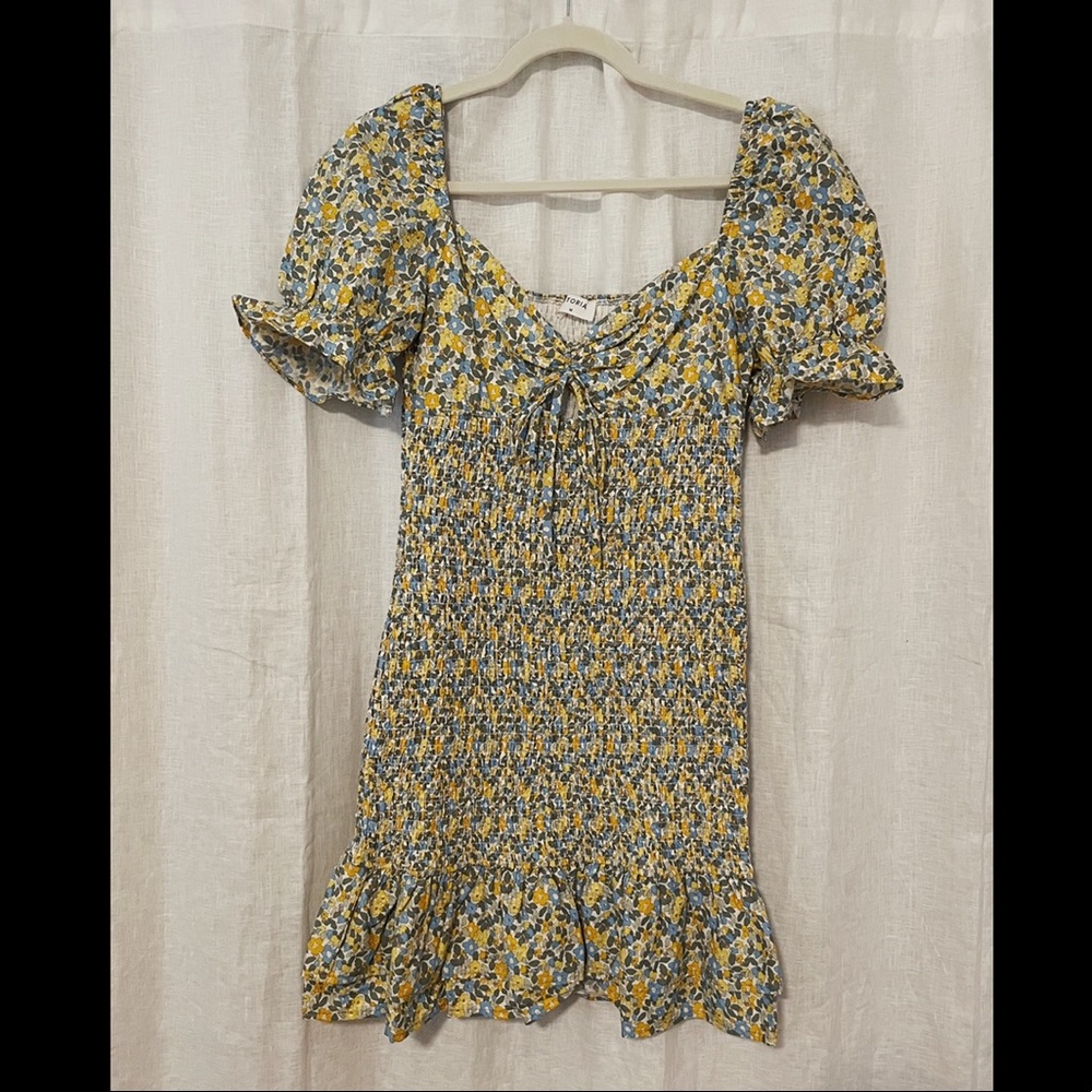 New! Never worn floral rouged Storia dress - Picture 4 of 5